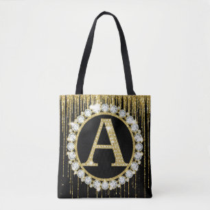 Gold Glitter Tropf Monogramm Anfangsbuchstabe Pers