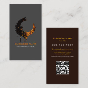 Gold Glitterfarbe-Swirl-Design – Anpassbar Visitenkarte