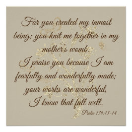 Gold Glittery Bible Verse - Angebot zur Verbesseru Poster