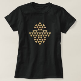Gold Glittery Mojave Muster T-Shirt