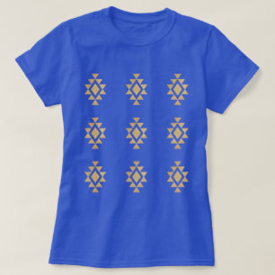 Gold Glittery Mojave Muster T-Shirt