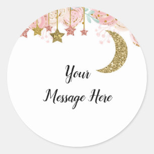 Gold glitz glitz Danke Sticker