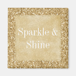 Gold Glitz Glitzer Sparkle Magnet