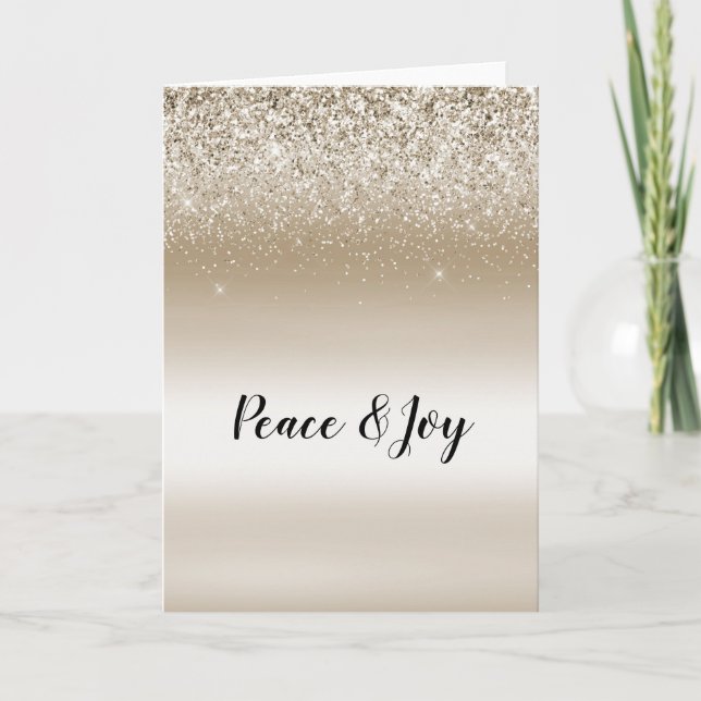 Gold Glitz Karte (Vorderseite)