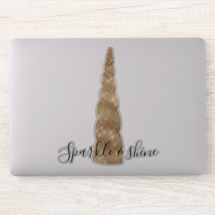 Gold Glitz Unicorn Sparkle Aufkleber