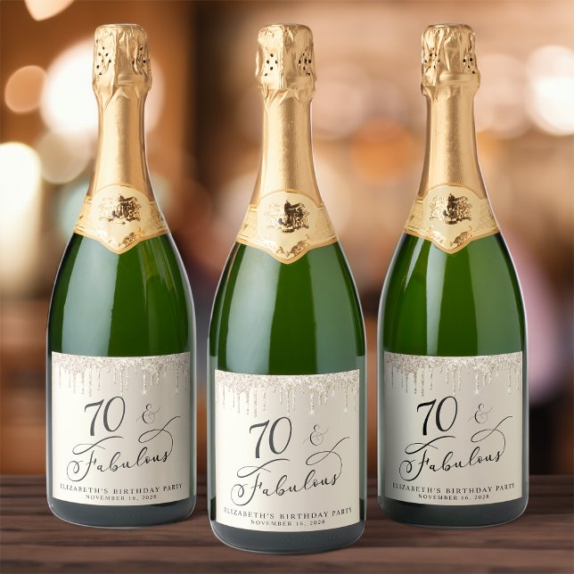 Gold Glitzer 70. Geburtstagsparty (Von Creator hochgeladen)