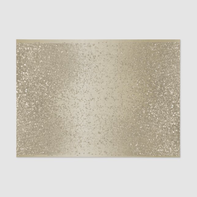 Gold Glitzer auf dem Ombre Gold Background Tissue  Seidenpapier (Vorderseite)