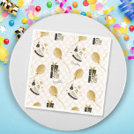 Gold Glitzer Balloons und Party Hats Kindergeburts Serviette<br><div class="desc">Fügen Sie der Feier Ihres Kleinen eine besondere Touch mit dieser bezaubernden Geburtstagsparty-Papierserviette hinzu. Papierservietten haben einen goldenen Glitzer Party Ballons und Party Hüte auf einem rosa und weißen Polka Punkt Hintergrund. Fügen Sie den Vornamen Ihres kleinen Mädchens oder Jungen für eine personalisierte Touch hinzu. Papierserviette macht eine niedliche Touch...</div>