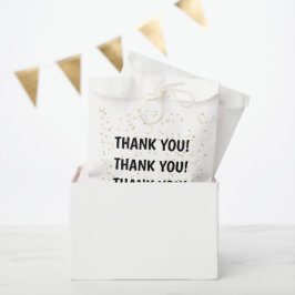 Gold Glitzer Black New Year's Eve Geschenktütchen