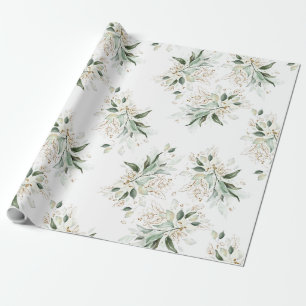 Gold Glitzer Blätter Grüne Weinroute Mendrisiotto Geschenkpapier