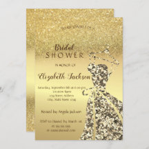 Gold Glitzer Bokeh, Sequins Dress Brautparty