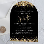 Gold Glitzer Borders Black 50 Birthday Party Acryleinladungen<br><div class="desc">Gold Glitzer grenzt an Black 50 Geburtstagsparty. Eine funkelnd Touch für Ihre 50. Feier mit diesem Imitat Glitzer Grenzdesign! Das Wort Fiftieth ist in einem stilvollen Set-Skript,  und leicht personalisieren Sie die Erholung der Wörter,  wie erforderlich.</div>