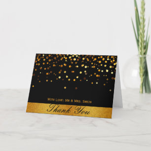 Gold Glitzer Budge Confetti Glitzern Vielen Dank Dankeskarte