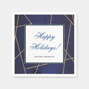 Gold Glitzer Business Elegantes Party Serviette