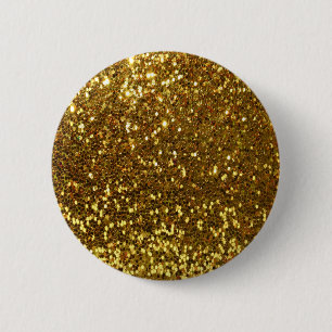 Gold Glitzer Button