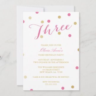 Gold Glitzer Confetti Geburtstag Einladungen