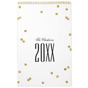Gold Glitzer Confetti Kalender