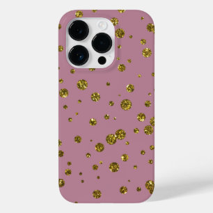 Gold Glitzer Confetti und Blush Phone Case
