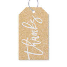 Gold Glitzer Dank Geschenksmarke Dusche Gefallen