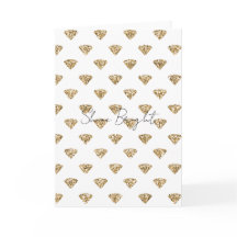 Gold Glitzer Diamonds