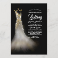 Gold Glitzer Elegantes Kleid Schwarzes Brautparty