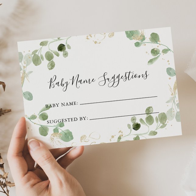 Gold Glitzer Eucalyptus Baby Name Suggestionen Car (Von Creator hochgeladen)
