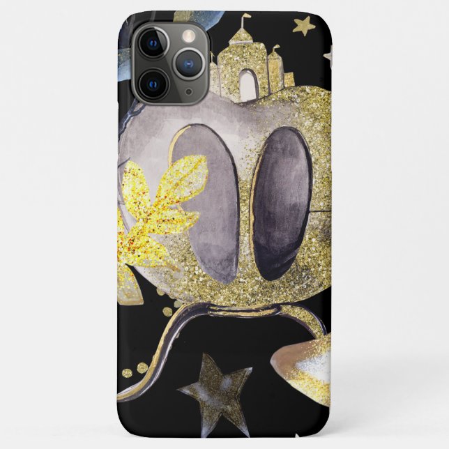 *~* Gold Glitzer Fantasy Stars Carriage Castle Case-Mate iPhone Hülle (Rückseite)