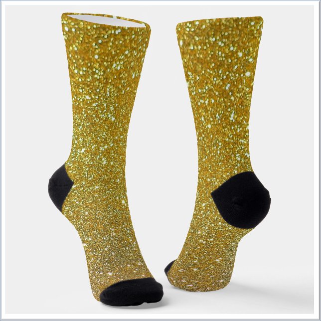 Gold Glitzer Festive Socken (Von Creator hochgeladen)