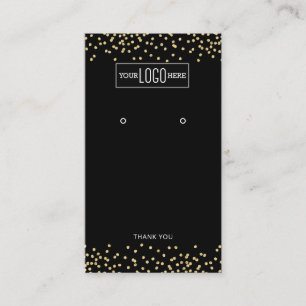 Gold-Glitzer-Firmenlogo Visitenkarte
