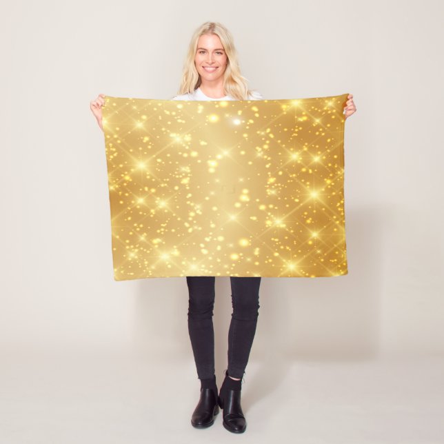 Gold Glitzer Fleecedecke (Beispiel)