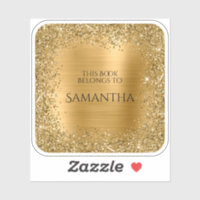 Gold Glitzer Foil dieses Buch gehört zum Platz
