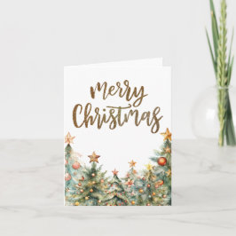 Gold Glitzer Frohe Weihnachtskarte Karte