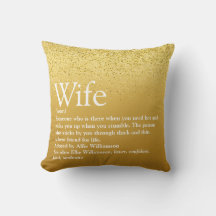 Gold Glitzer Fun Glam World's Best Ehefrau Definit