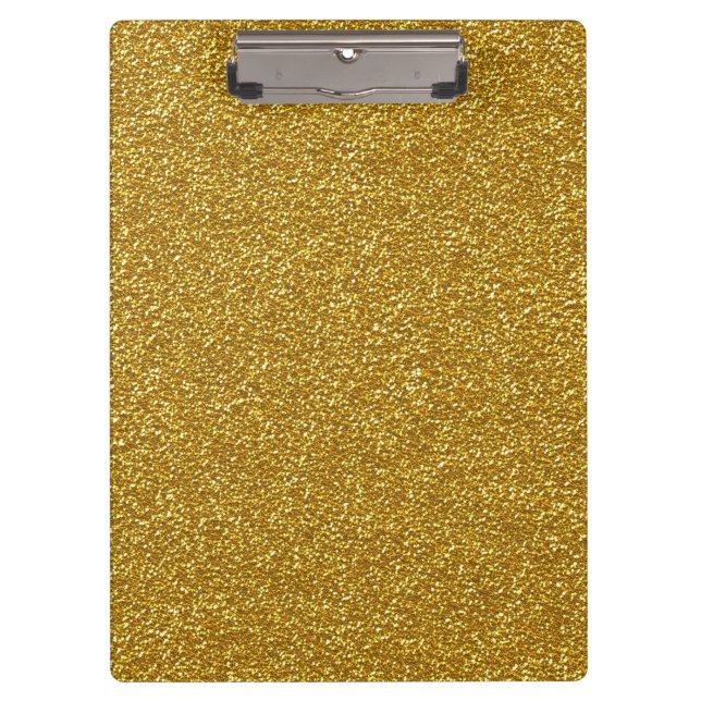 Gold Glitzer, Funkelnd, Glitzer Hintergrund Klemmbrett (Vorderseite)