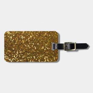 Gold Glitzer Gepäckanhänger