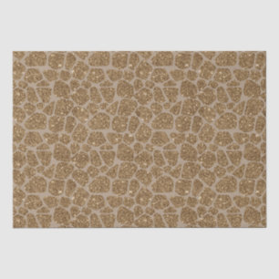 Gold Glitzer Giraffe Print Seidenpapier
