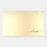 Gold Glitzer Girly Luxus Moderne Monogram Name