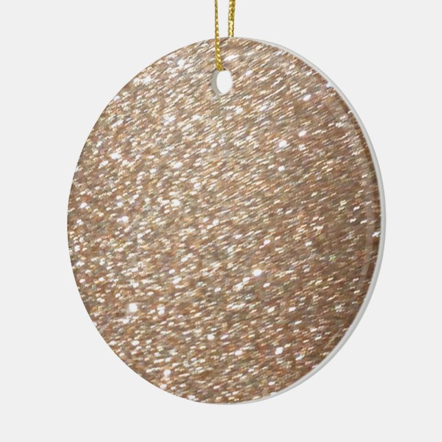 Gold Glitzer Glamour Party Festivals Glitzern Keramik Ornament (Links)