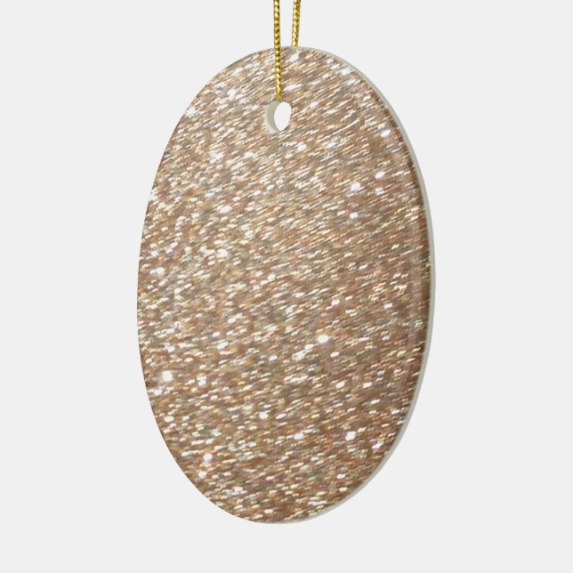 Gold Glitzer Glamour Party Festivals Glitzern Keramik Ornament (Links)