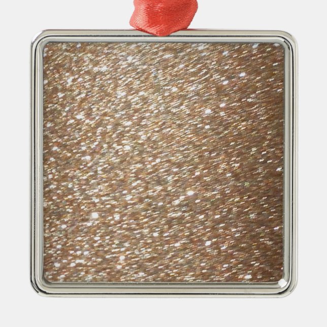 Gold Glitzer Glamour Party Festivals Glitzern Ornament Aus Metall (Vorne)