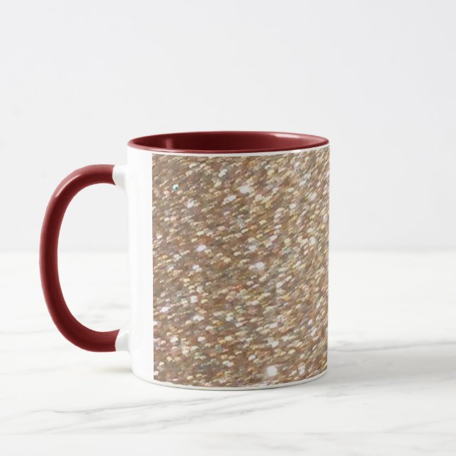 Gold Glitzer Glamour Party Festivals Glitzern Tasse (Links)