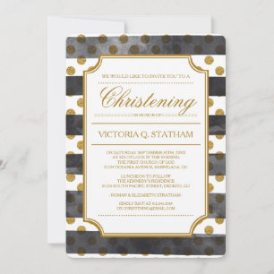 Gold Glitzer Glamour Weihnachten Einladungen