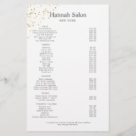 Gold Glitzer Glitzer Beauty Salon Flyer