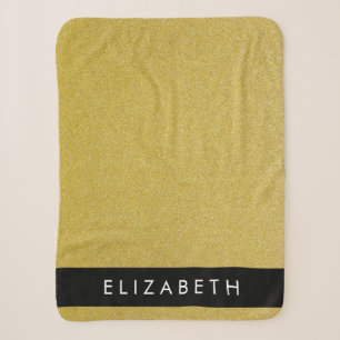 Gold Glitzer, Glitzer Hintergrund, Ihr Name Sherpadecke