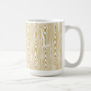Gold-Glitzer-Holzringe Tasse