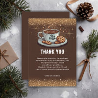 Gold Glitzer Hot Chocolate Winter Baby Dusche