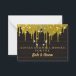 Gold Glitzer Imitate Hochzeitsratenkarte Hinweiskarte<br><div class="desc">Dies ist die leere elegante Gold Glitzer Imitate Foil Wedding Advice Card Business Card. Diese Karte mit Gold-Glitzer. Es ist perfekt wie Hochzeitskarten,  Platzkarten,  Visitenkarten und mehr. Klicken Sie auf die Schaltfläche Anpassen,  um das Design zu personalisieren.</div>