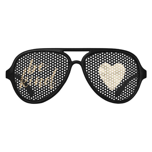 Gold Glitzer ist ein inspirierendes Zitat Partybrille (Vorderseite)