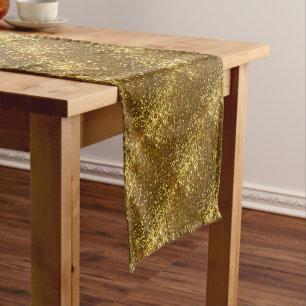 Gold Glitzer Kurzer Tischläufer