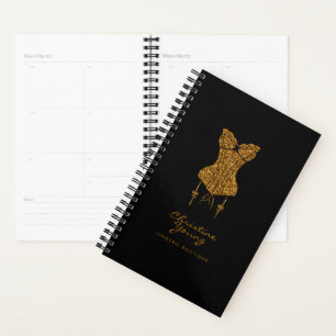 Gold Glitzer Lace Lingerie Boutique Plane Planer